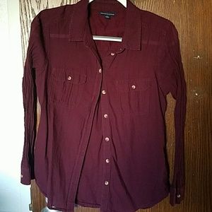 Button up American eagle shirt